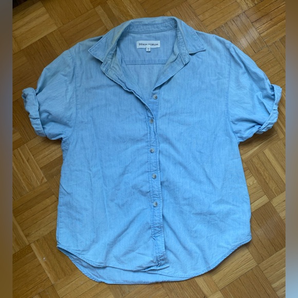 DENIM FORUM The Jane Button Down Shirt XS - Picture 4 of 6